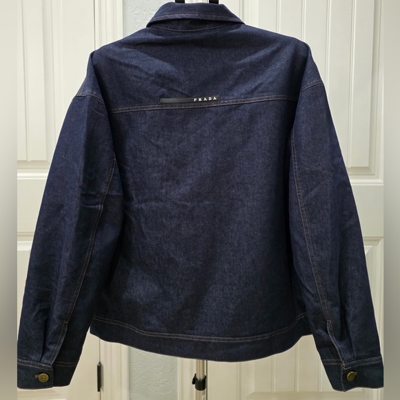 Prada Men's Dark Blue Denim Shirt Jacket - Picture 2 of 7